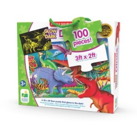 Puzzle care straluceste in intuneric Dinozauri 100 piese 91.44x60.96 cm